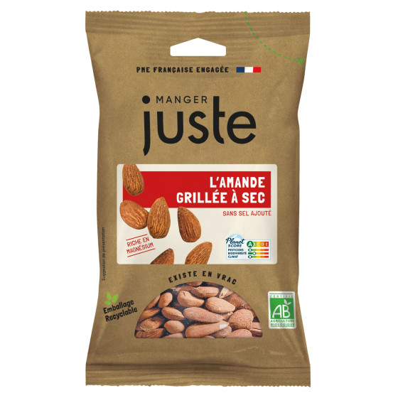 AMANDES DECORTIQUEES GRILLEES A SEC BIO AMANDES DECORTIQUEES GRILLEES A SEC BIO