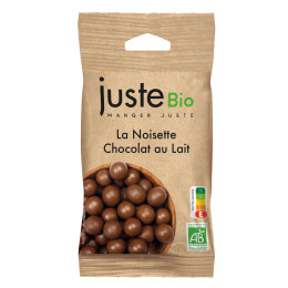 NOISETTES ENROBEES CHOCOLAT AU LAIT BIO
