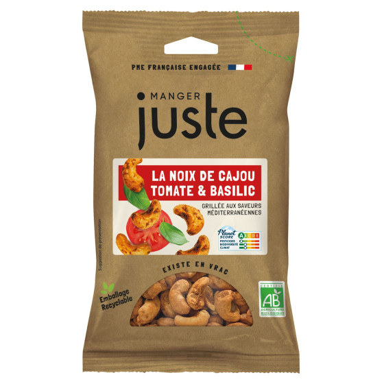 NOIX DE CAJOU TOMATE & BASILIC BIO